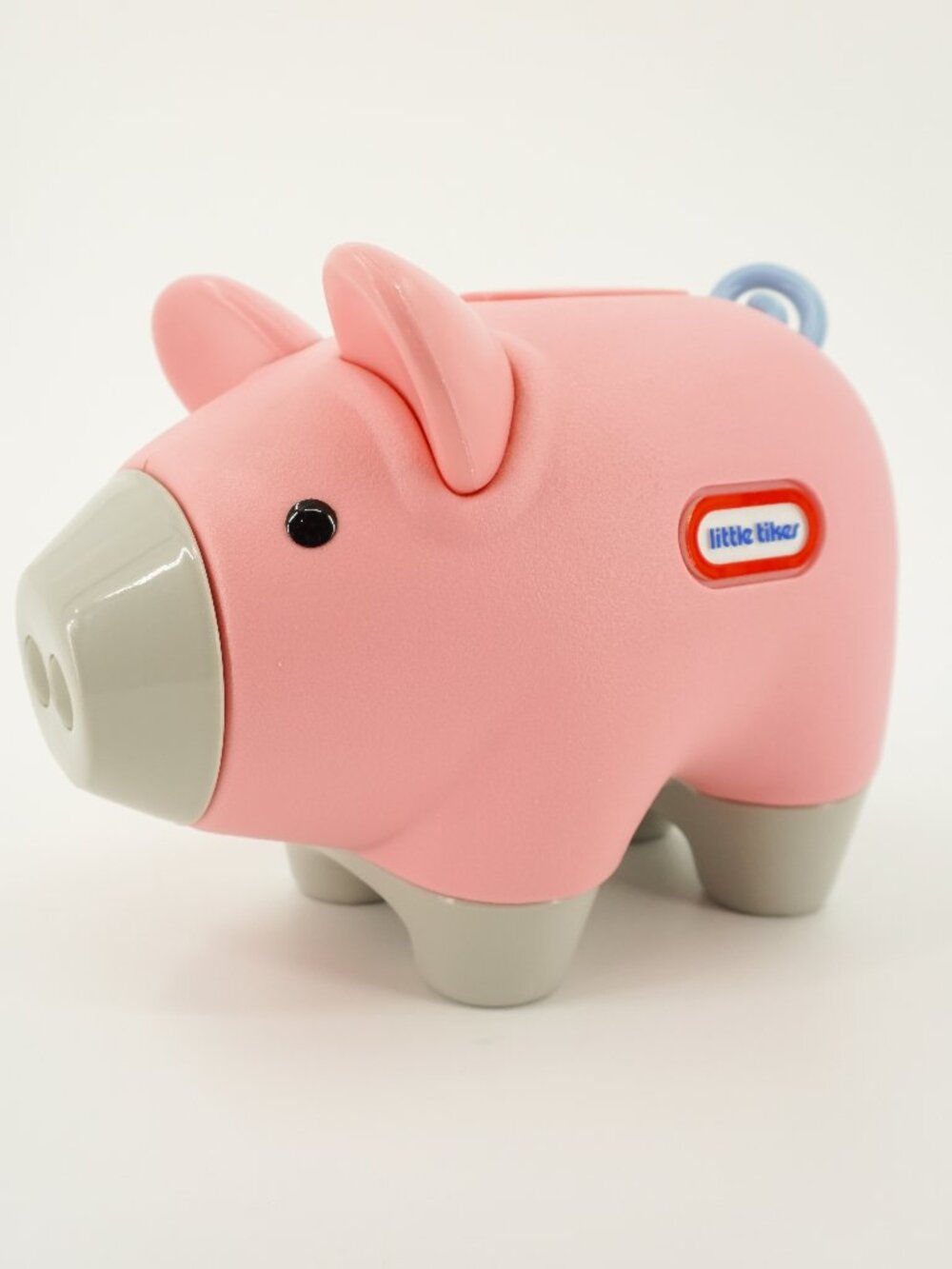 Little Tikes Piggy Bank Pink Pig Curly Tail and Stopper Vintage Prop